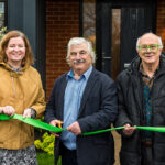 Lorna Ford, CE of RDC; Cllr Doug Oliver, Leader of RDC and Cllr Richard Thomas, Chair of RDCHC open the show home.