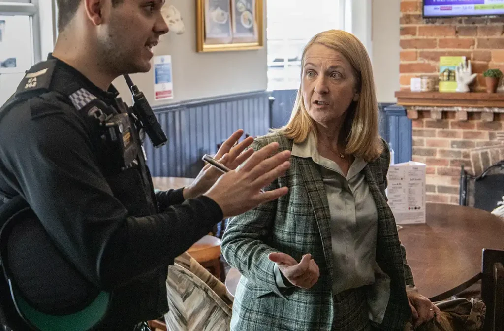 Shoplifter strikes as Police & Crime Commissioner visits Little Common businesses