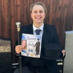 Funeral director Molly Dowling will run a 5K in full funeral attire at the Out Of The Blue Battle event in memory of her friend Andy and to raise money for charity.