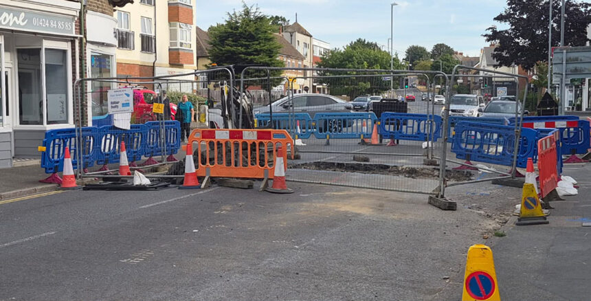 Hopes Cooden sinkhole road reopens this week - Bexhill Newspaper