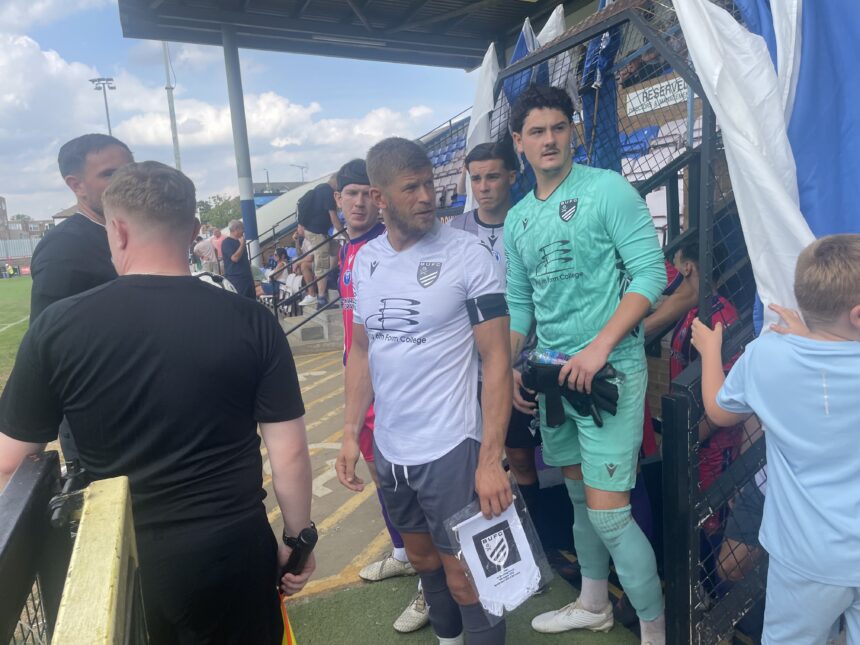 United prepare for their FA Vase tie. Picture: Geoff Martin